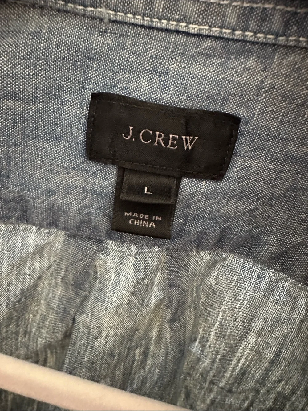 JCrew Men’s Chambray Button-Up Shirt